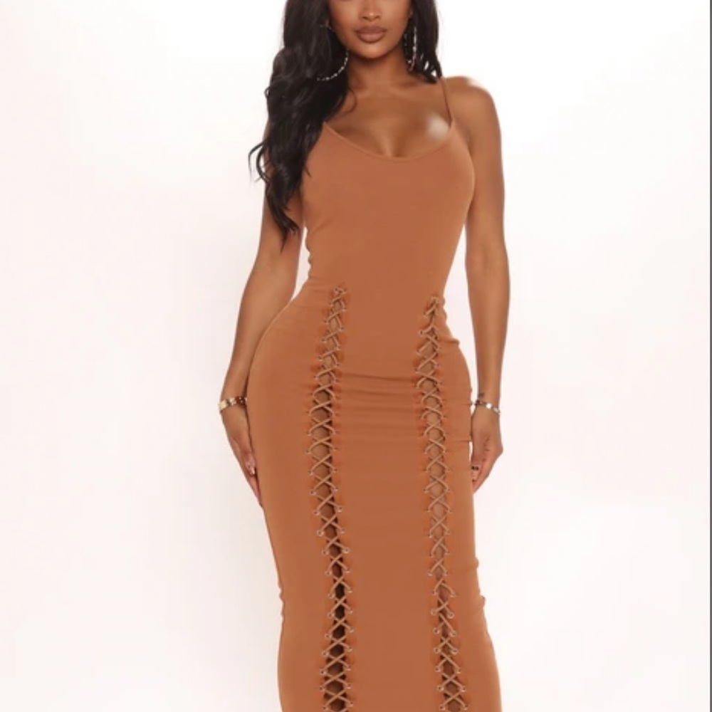 Wish You Were Me Dress by Fashion Nova
